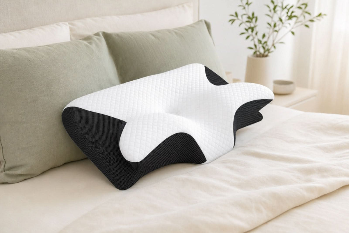 Ergonomisches Kissen auf dem Bett