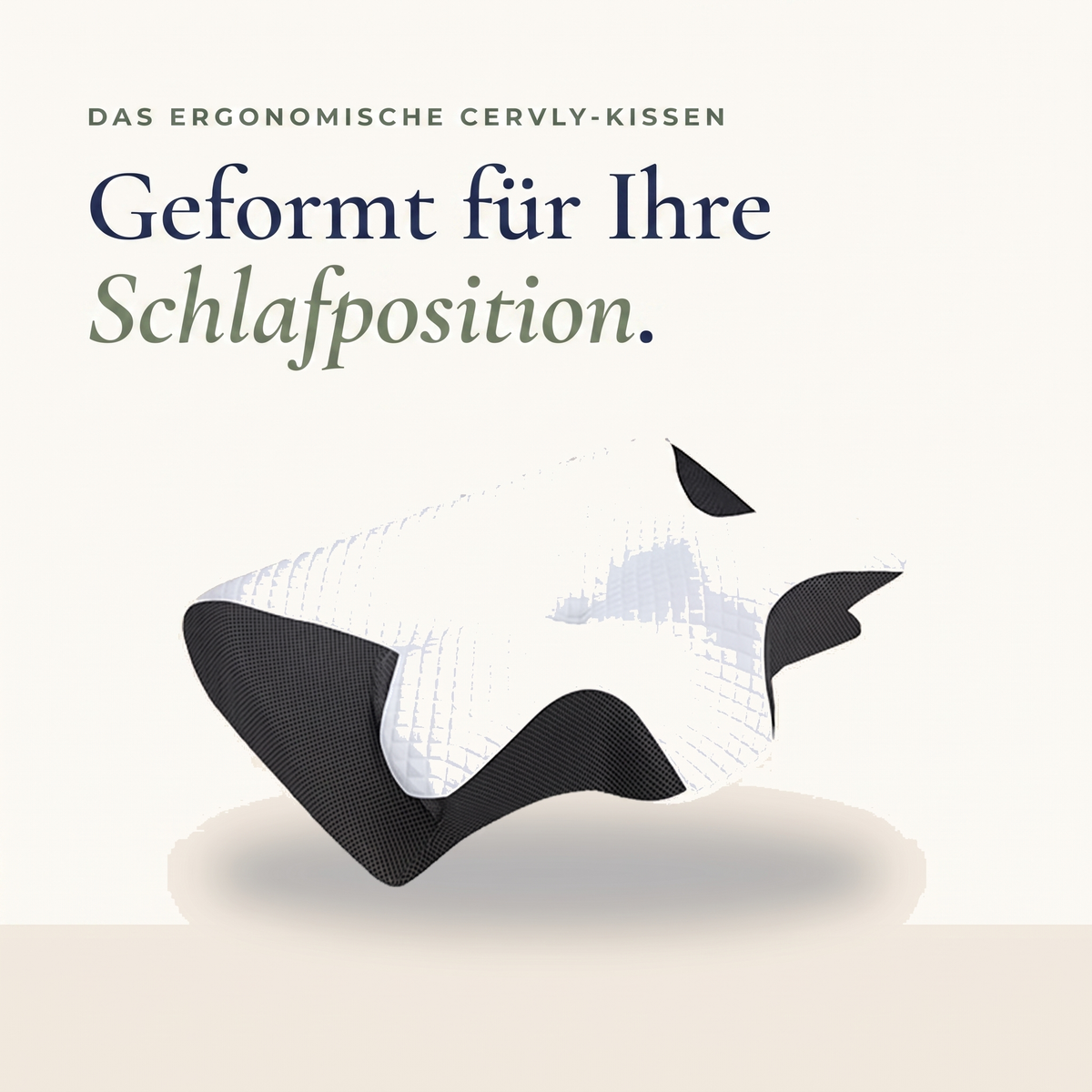 Cervly Ergonomisches Kissen – Geformt für Ihre Schlafposition