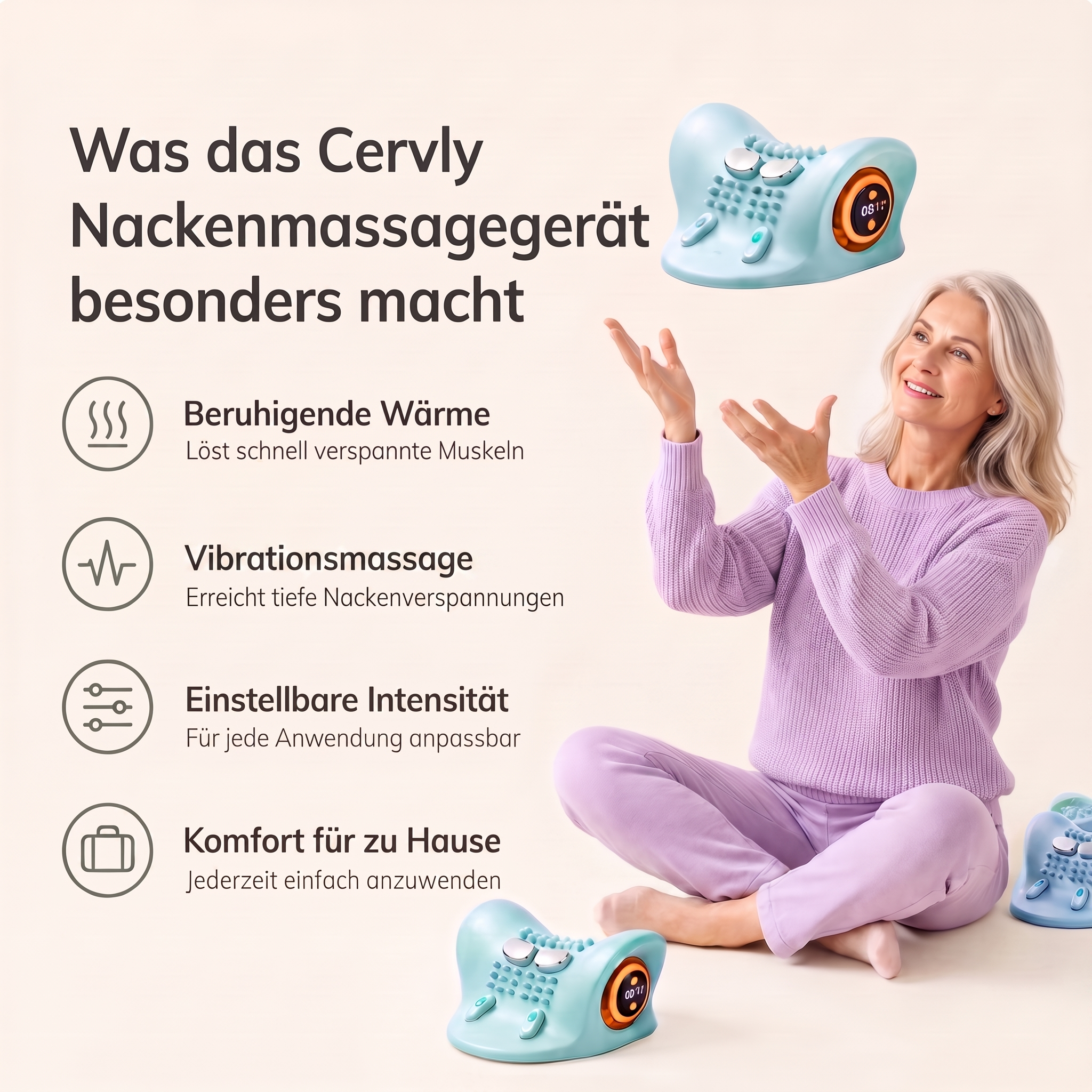 Was das Cervly Nackenmassagegerät besonders macht