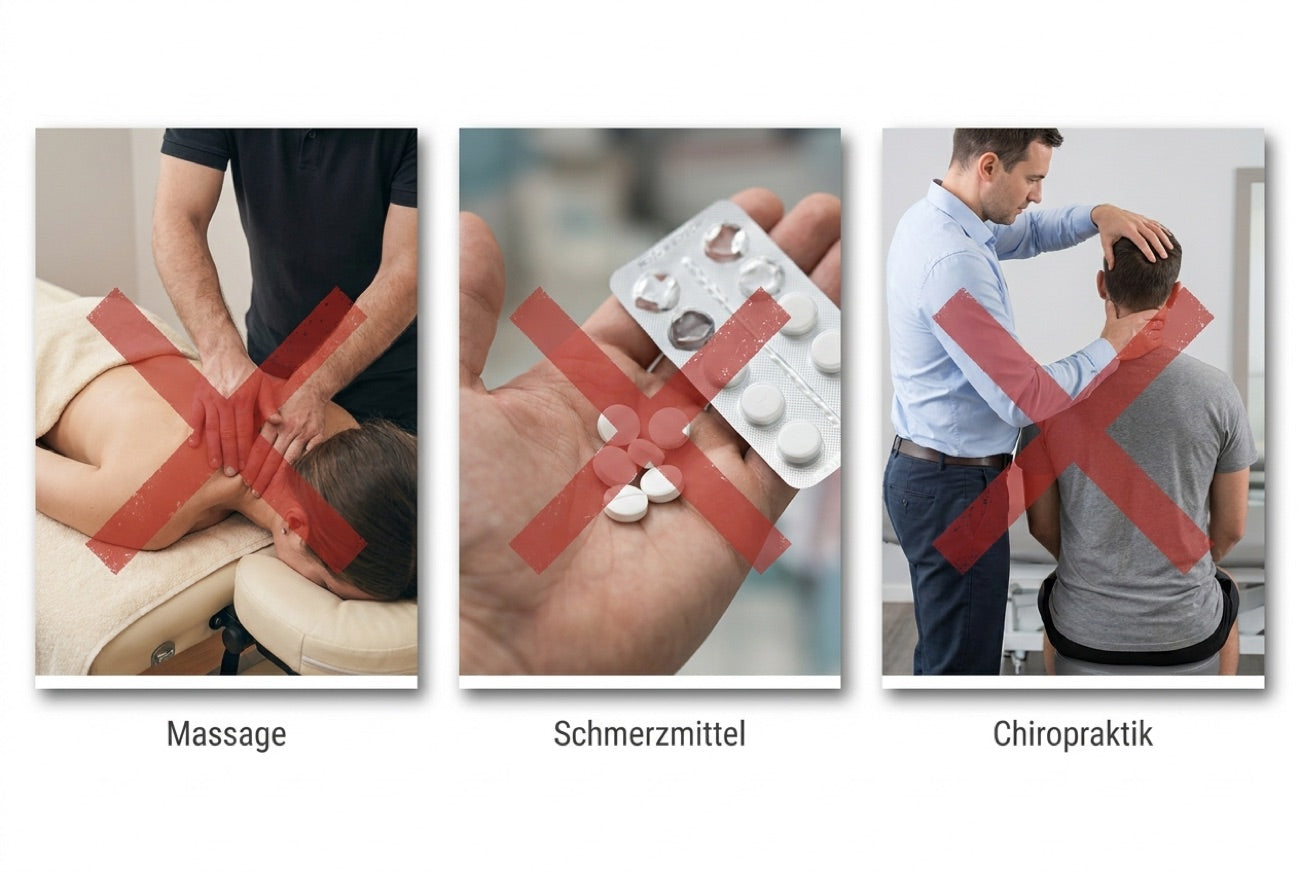 Massage, Schmerzmittel und Chiropraktik — nur kurzfristige Wirkung